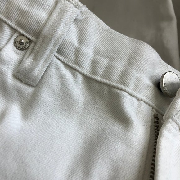 AllSaints Jasper Denim Jeans Cropped Ankle Zip - Picture 9 of 12